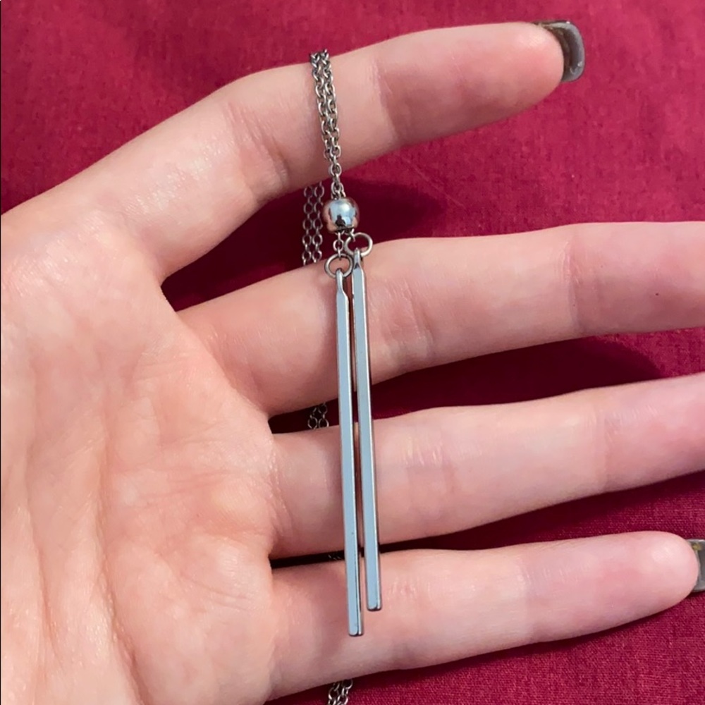 silver necklace